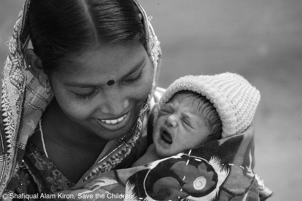 Mother and baby in Bangladesh.