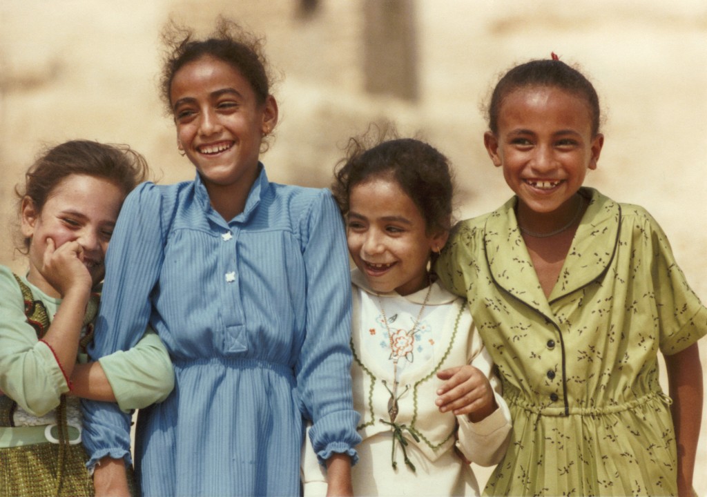 Four young girls in Egypt