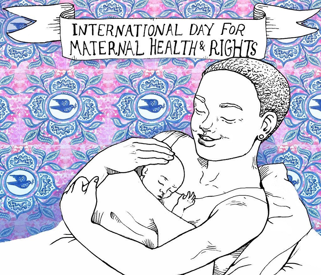 Drawing of mother and baby