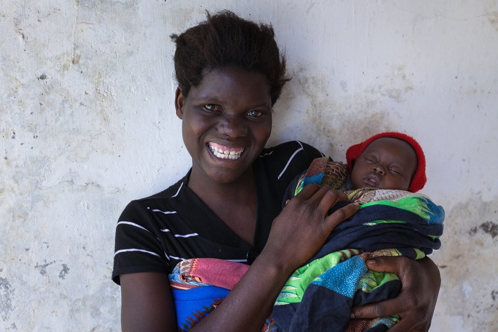 Mother and baby in Malawi