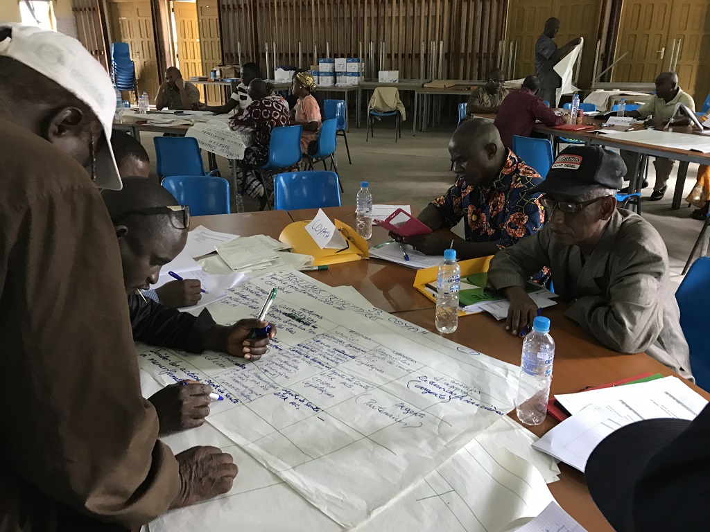 During the workshop, health managers identify local resources.