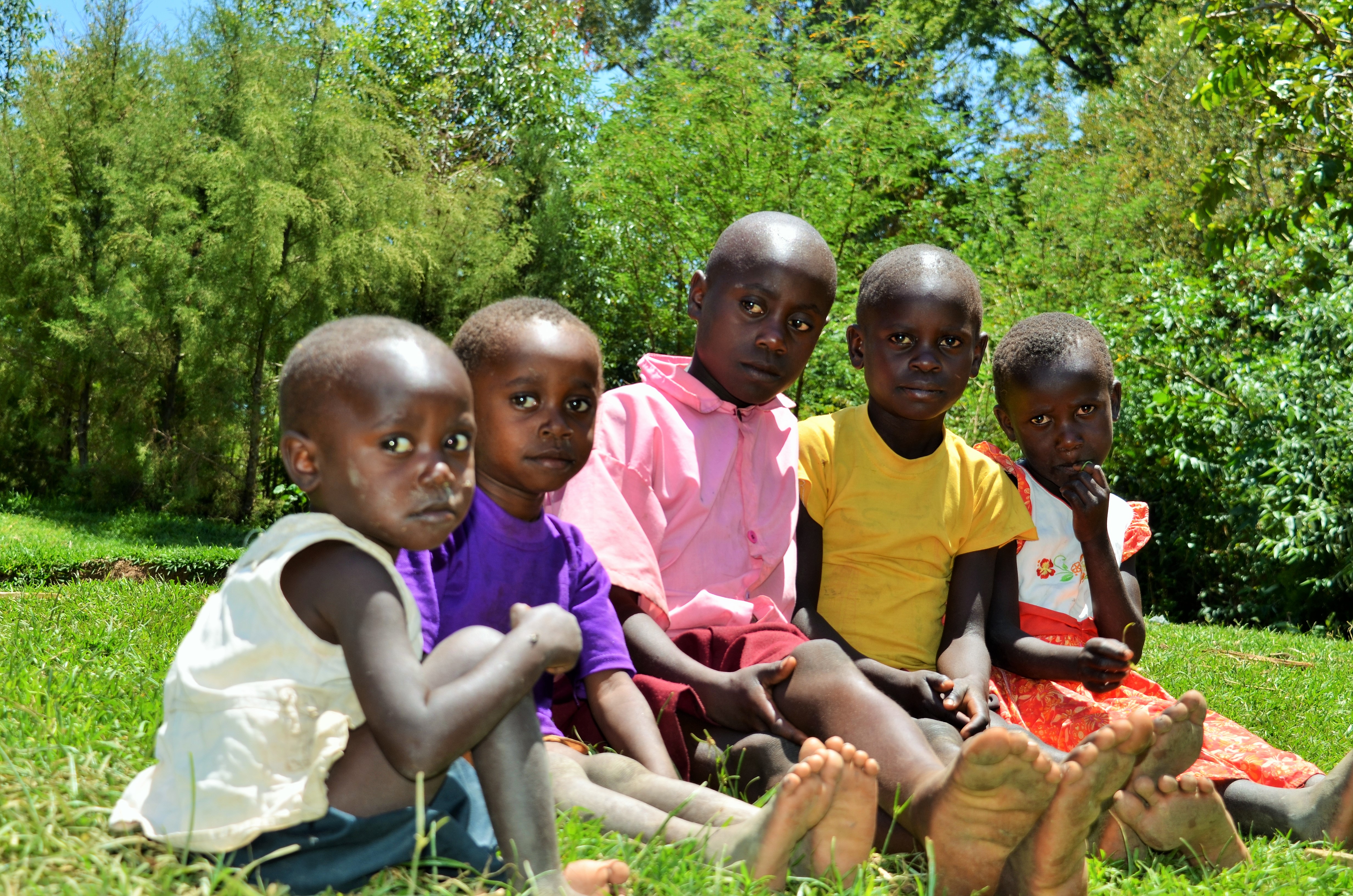 Five of Josephine’s children, who were born at home.