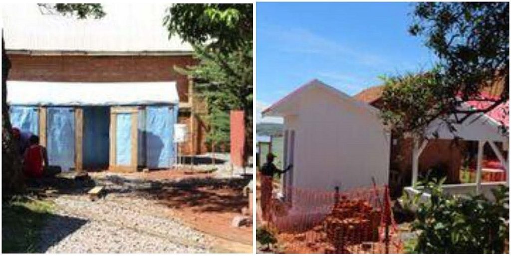 Previously, the hospital had a latrine. Following recommendations from the IPC training, a proper bathroom was established.