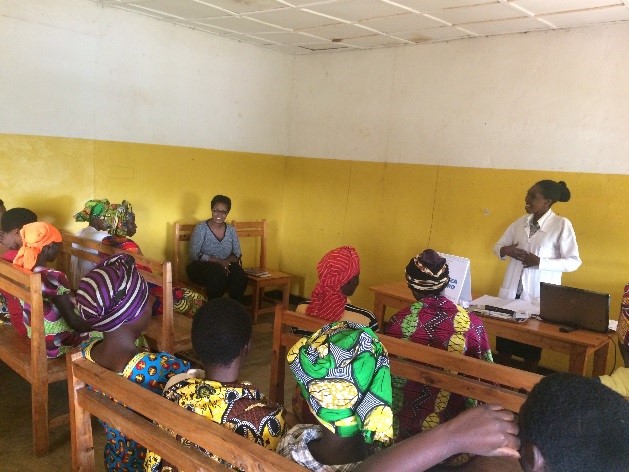 Group counseling during the postpartum period in Nyaruguru district.