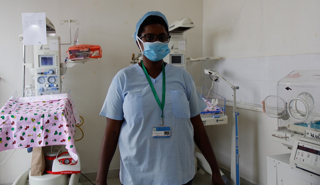 MCSP-trained midwife Christine Mujawimana at Kibungo Hospital.