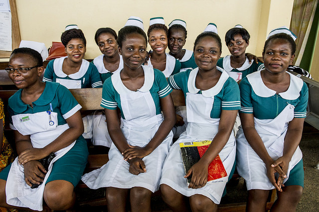 Nursing students in Ghana