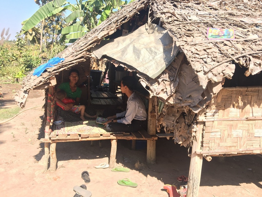 Daw Yin Yin Myo’s speaks to MCSP’s Dr. Thu Naing at her home.