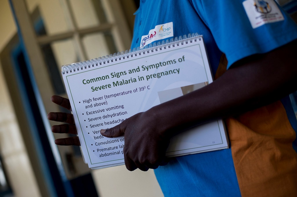 A health worker in Bondo District, Kenya, where malaria is the leading cause of morbidity and mortality.