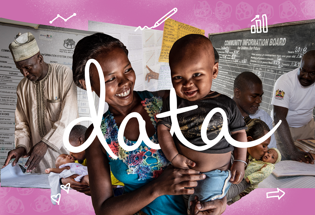 image and text collage highlighting data
