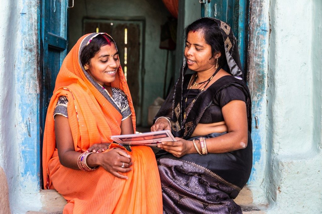 Tileshwari and Ishwari at Tileshwari’s home in Meu village