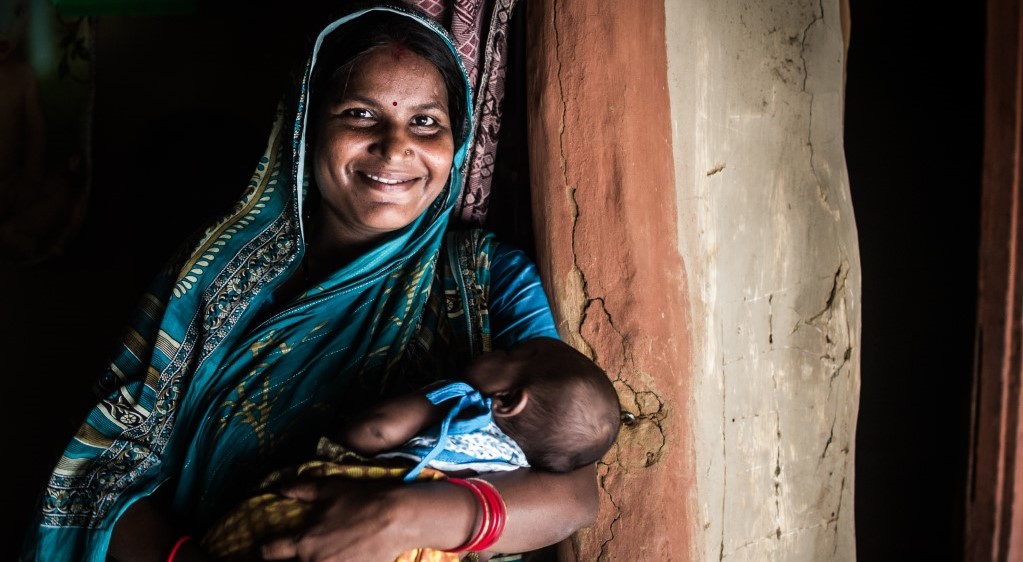 Jyoti with her baby daughter